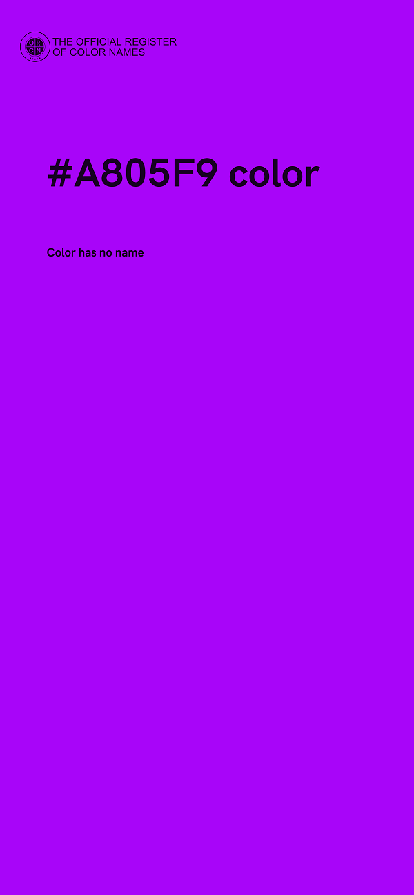 #A805F9 color image