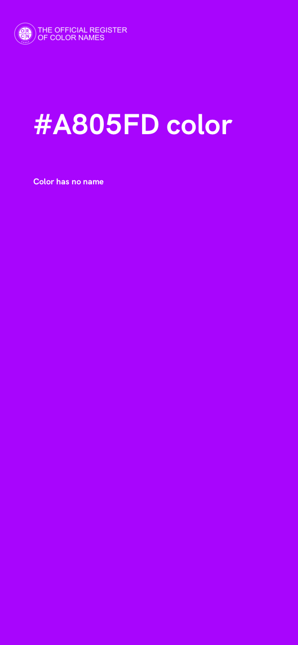 #A805FD color image