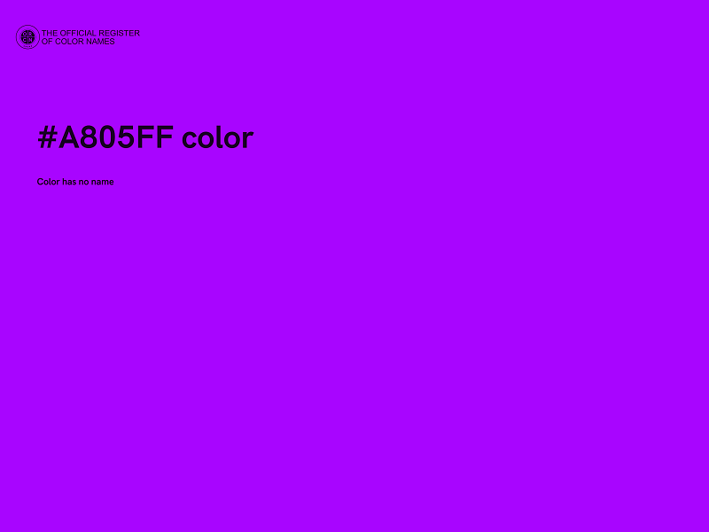 #A805FF color image