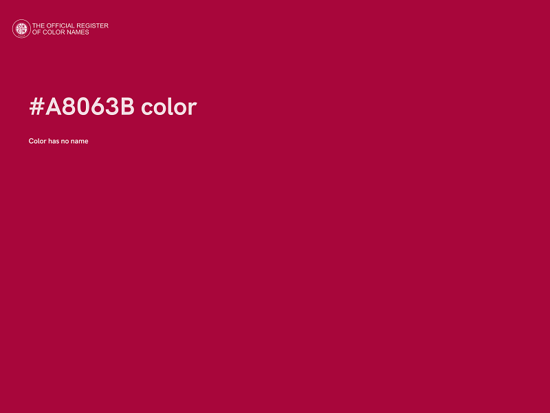#A8063B color image
