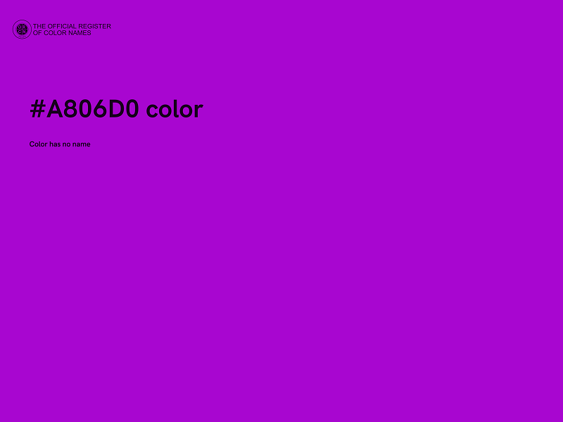 #A806D0 color image