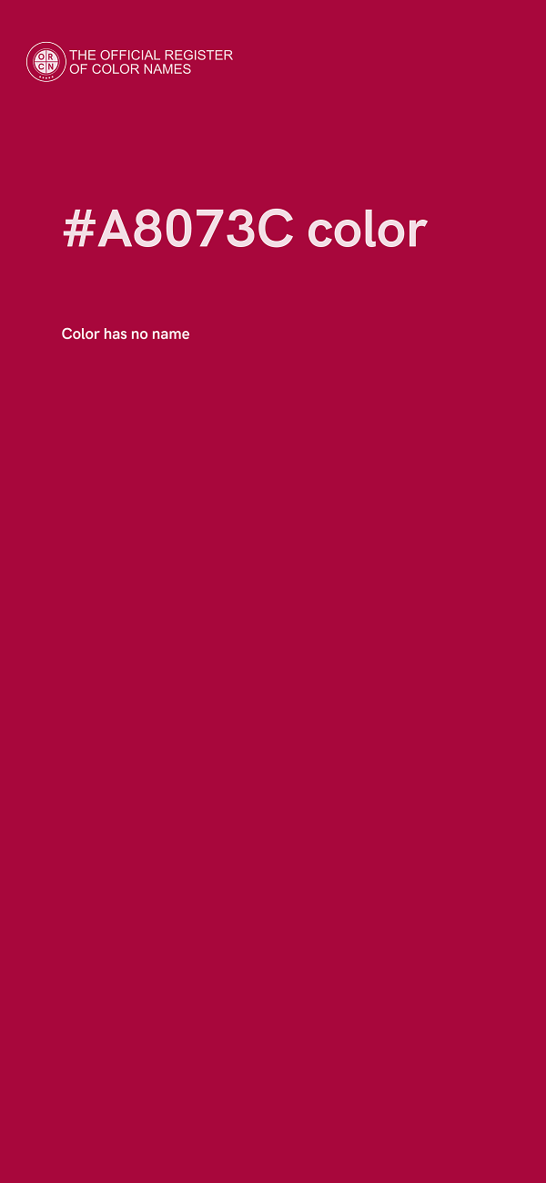 #A8073C color image
