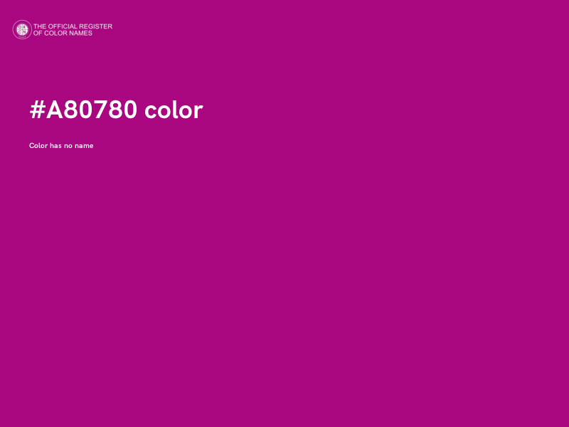 #A80780 color image