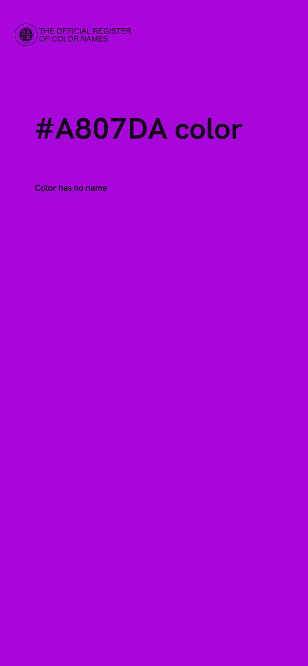 #A807DA color image