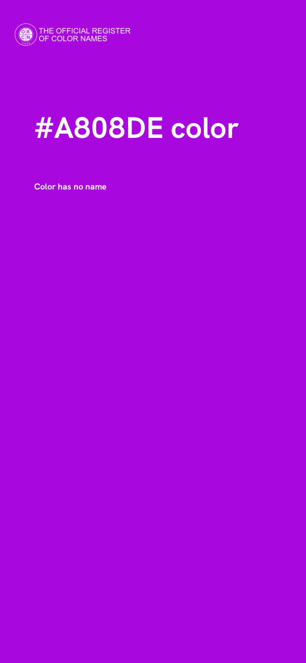 #A808DE color image