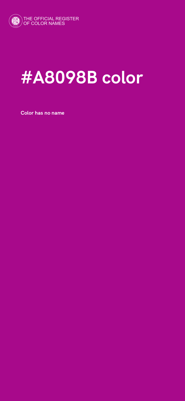 #A8098B color image