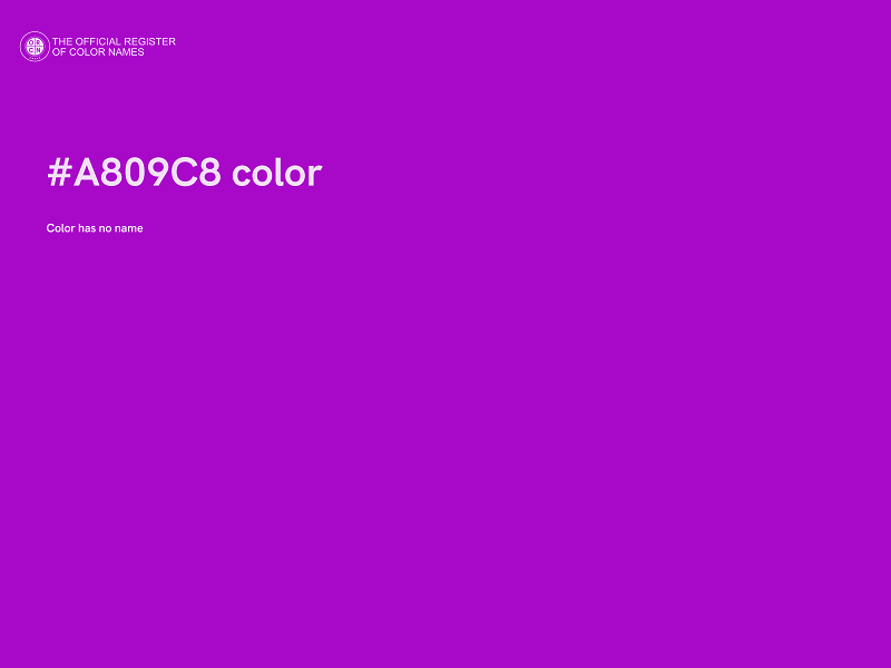 #A809C8 color image