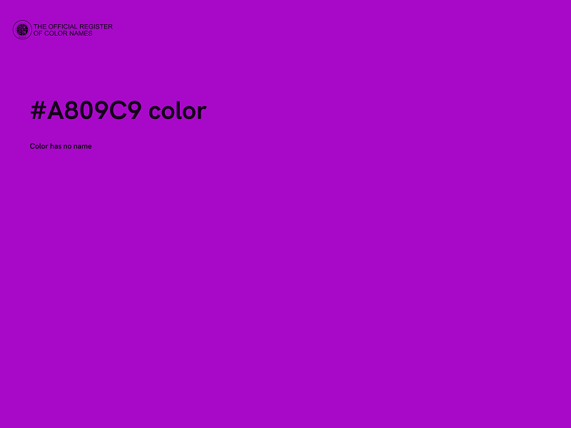 #A809C9 color image