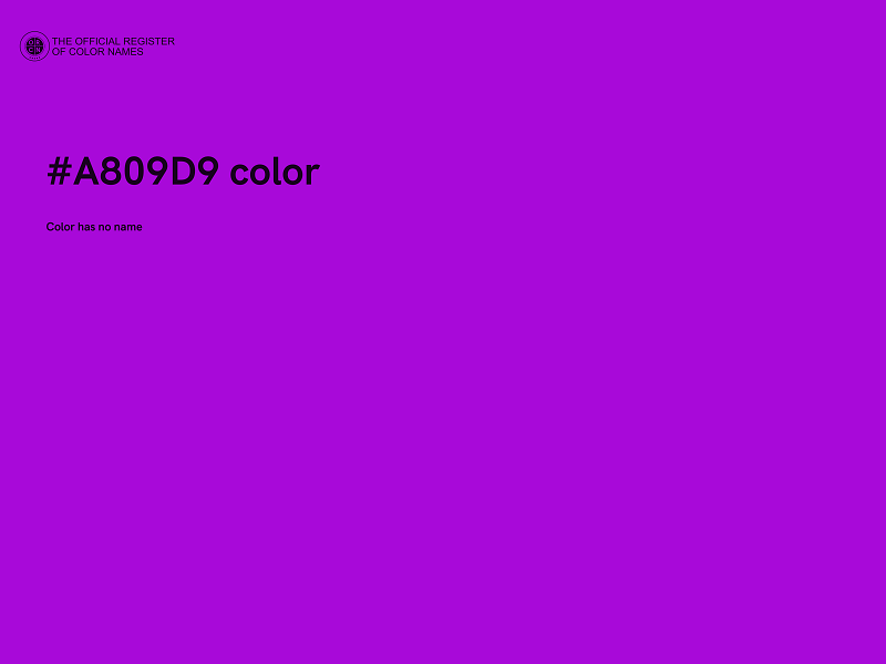 #A809D9 color image