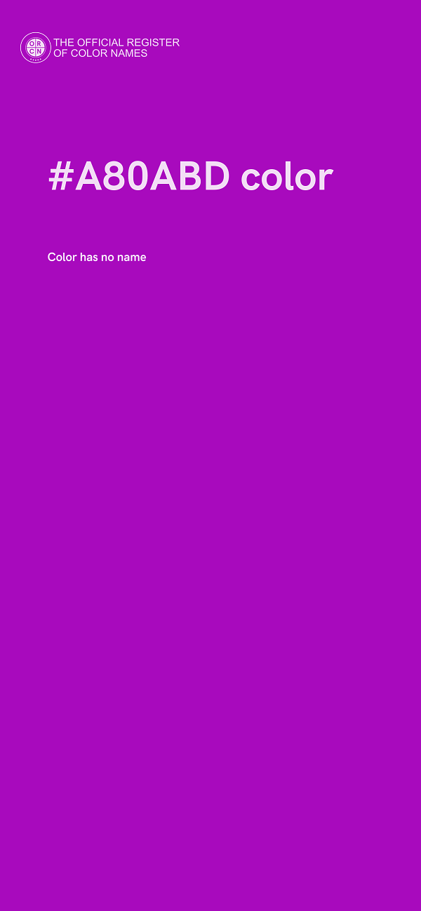#A80ABD color image
