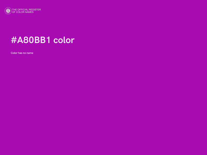 #A80BB1 color image