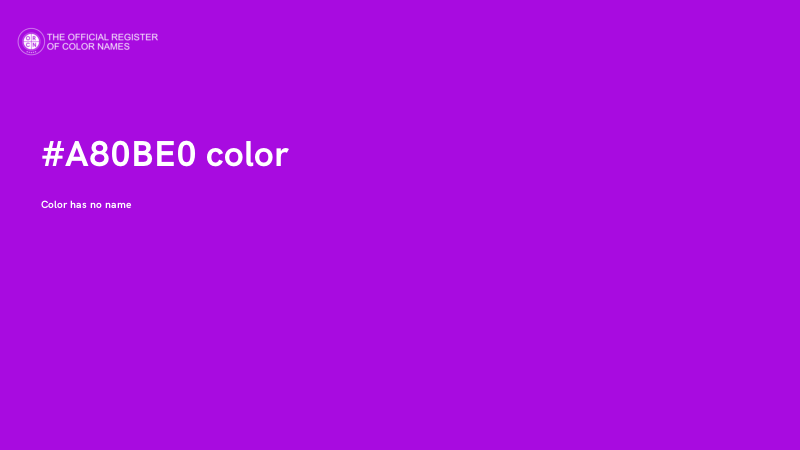 #A80BE0 color image