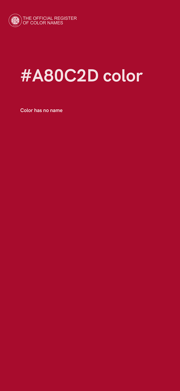 #A80C2D color image