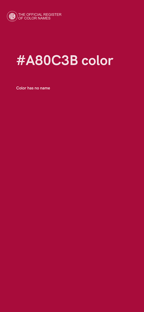 #A80C3B color image