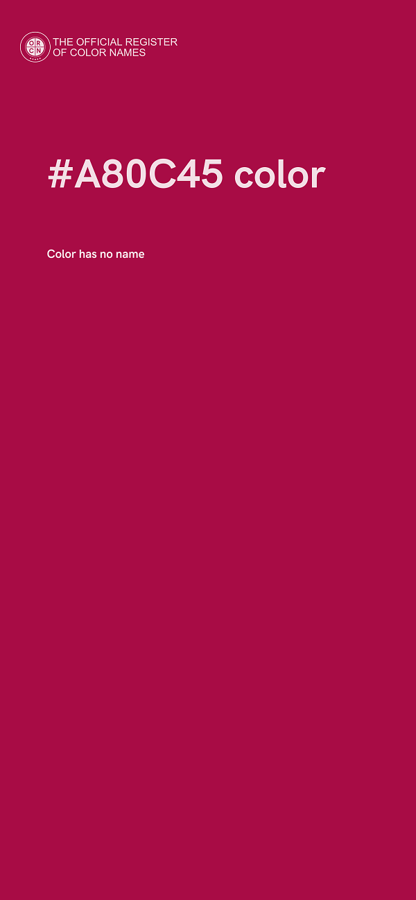 #A80C45 color image