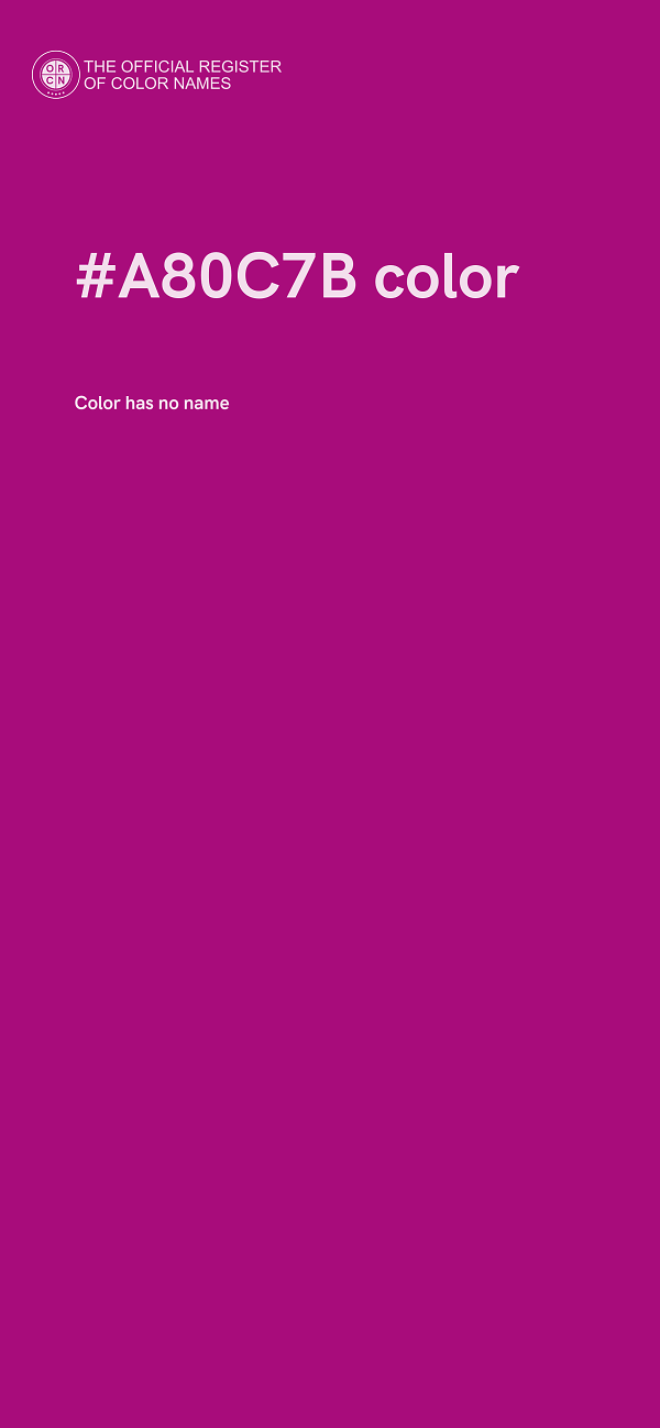 #A80C7B color image