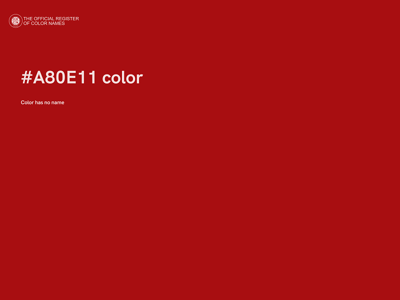 #A80E11 color image