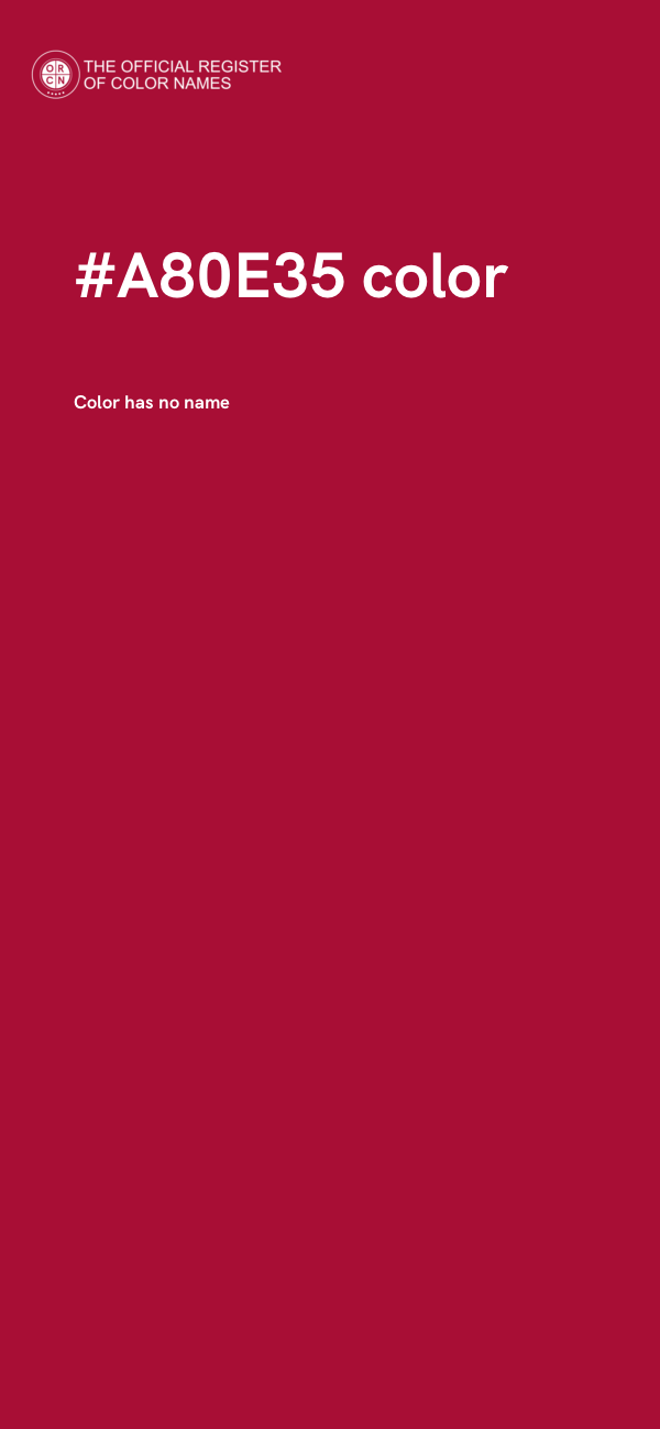 #A80E35 color image