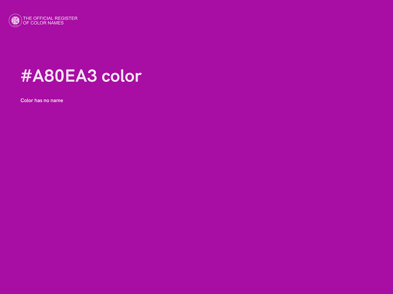 #A80EA3 color image