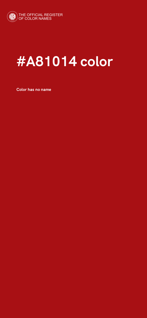 #A81014 color image