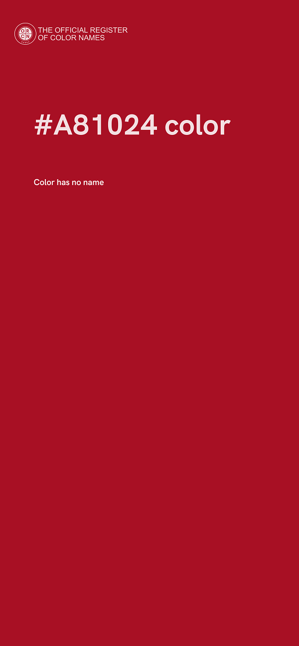 #A81024 color image
