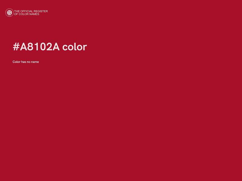 #A8102A color image