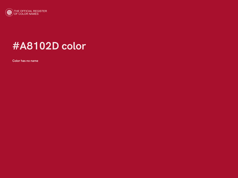 #A8102D color image