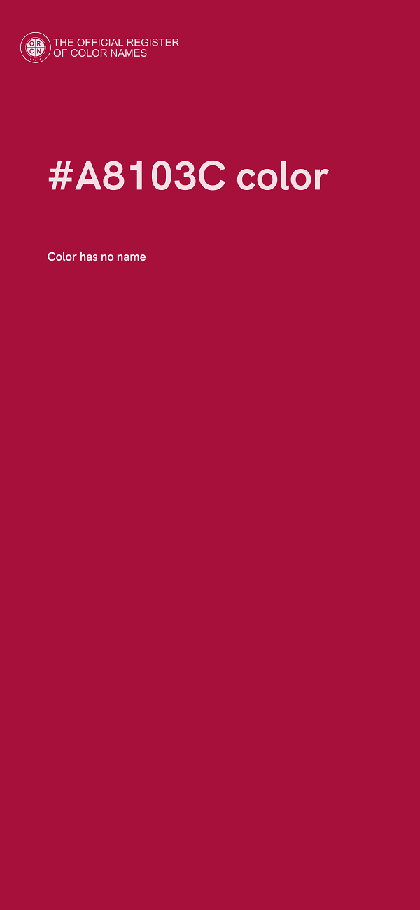 #A8103C color image