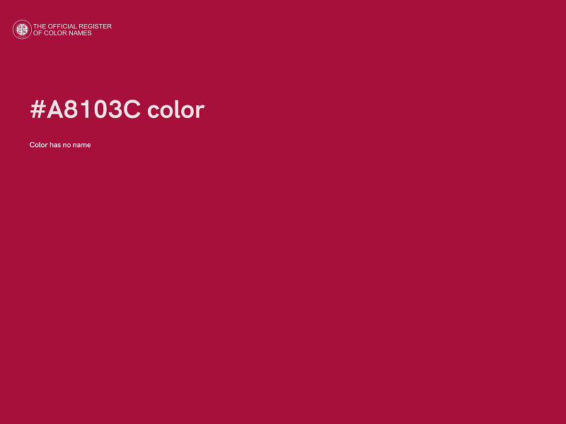 #A8103C color image