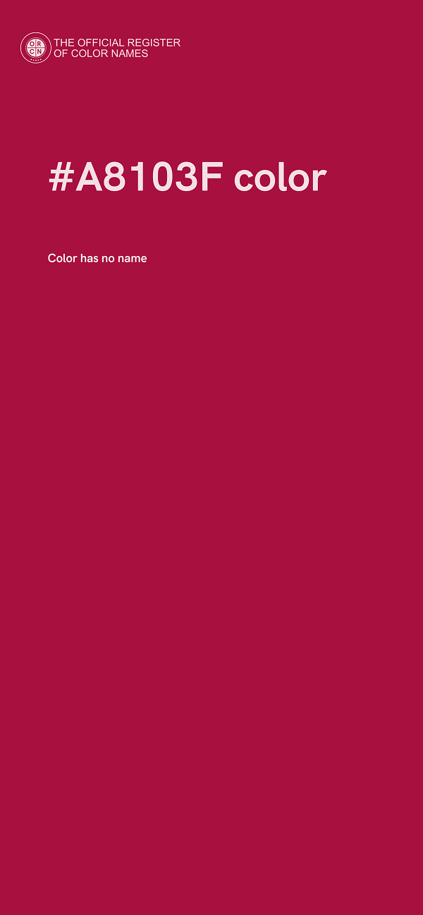 #A8103F color image