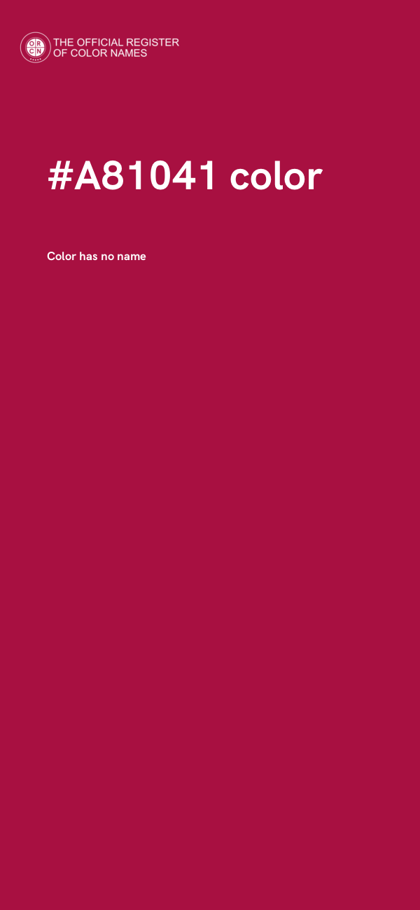 #A81041 color image