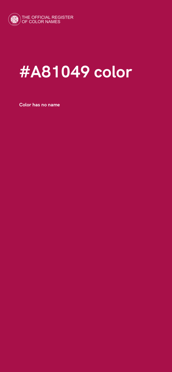 #A81049 color image