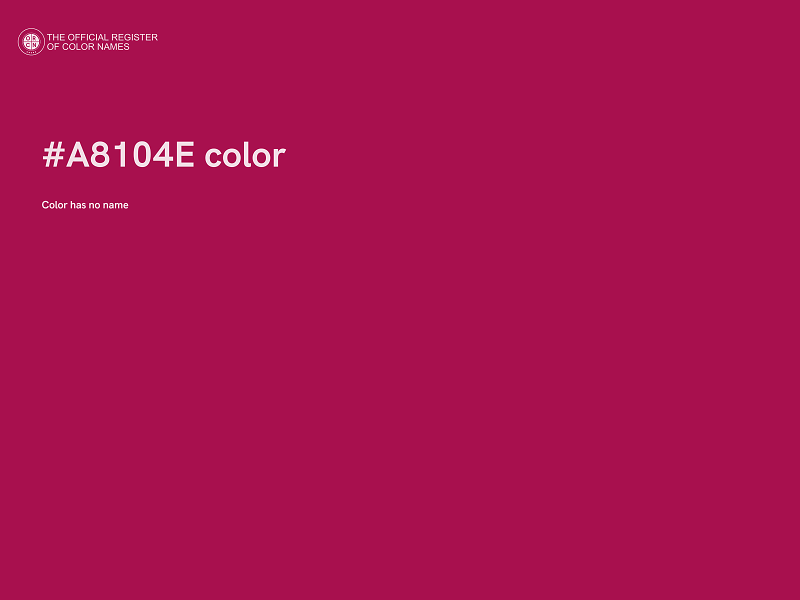 #A8104E color image