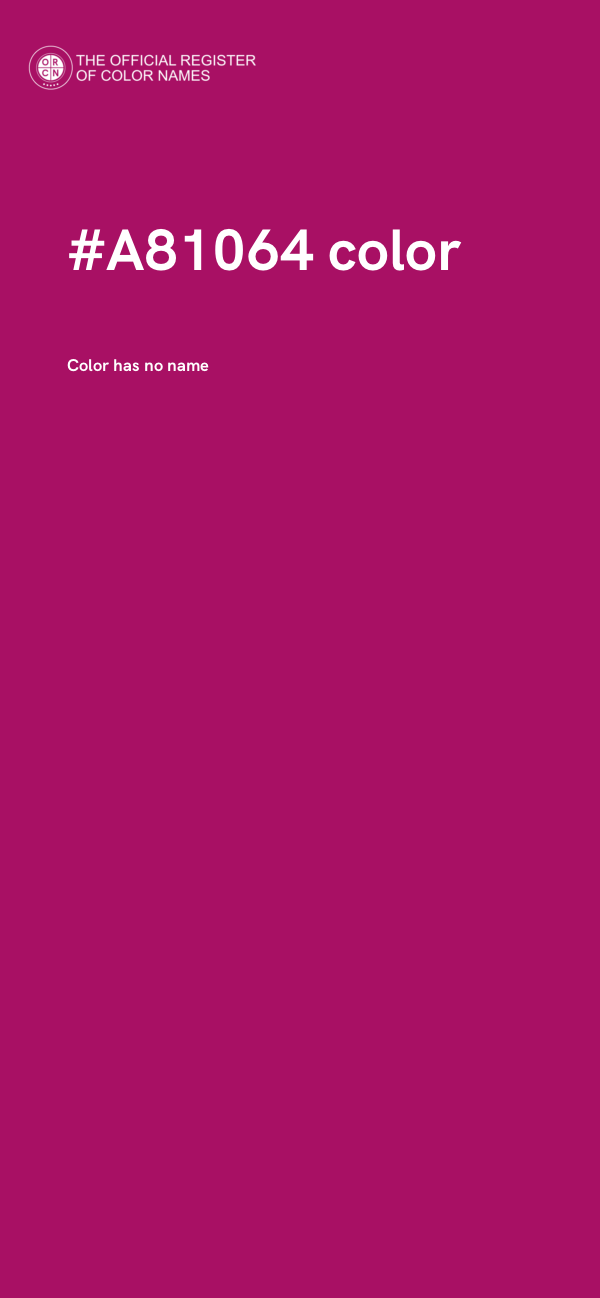 #A81064 color image
