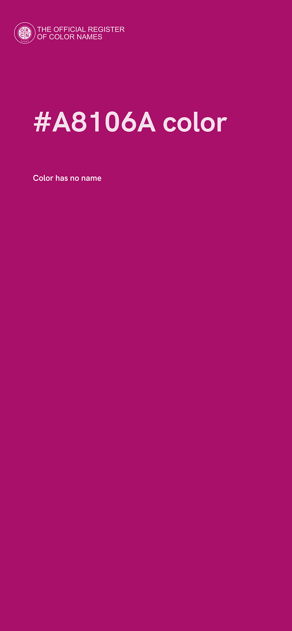 #A8106A color image