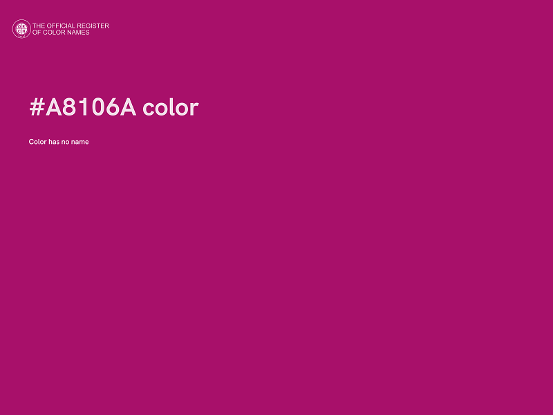 #A8106A color image