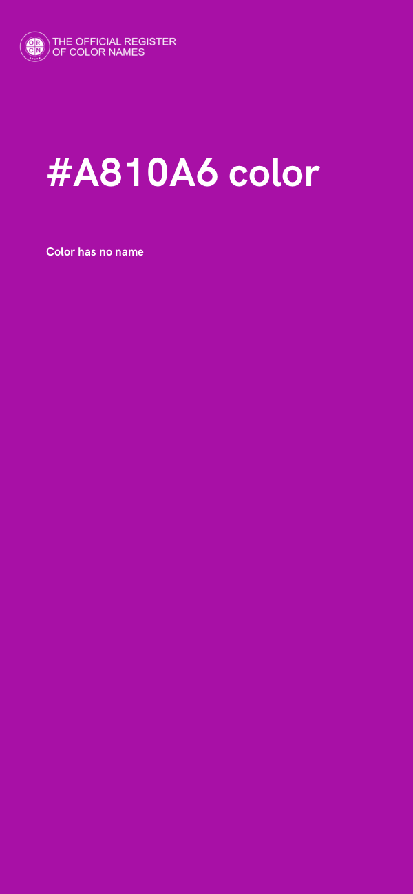 #A810A6 color image