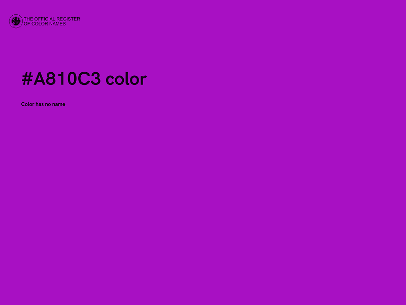 #A810C3 color image