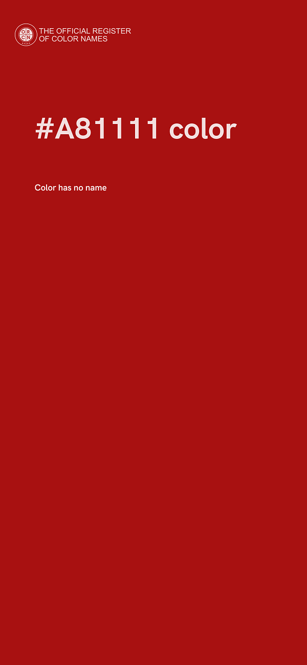#A81111 color image