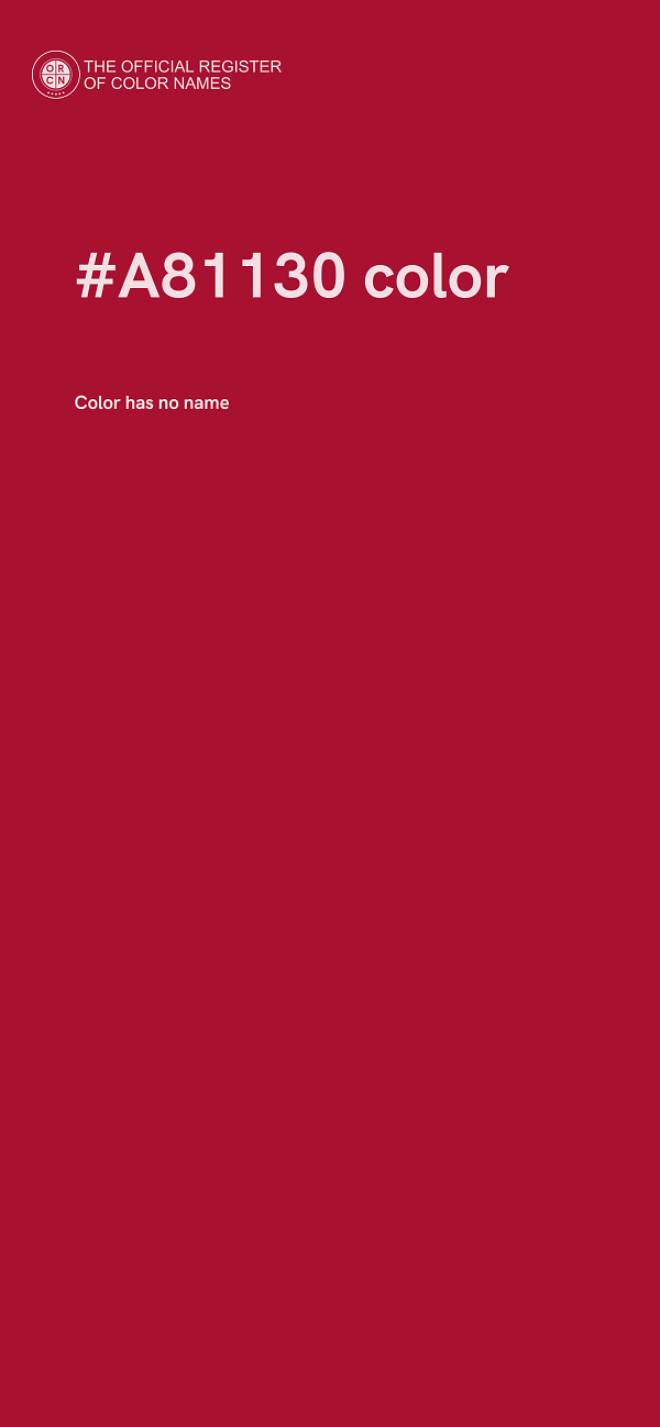 #A81130 color image