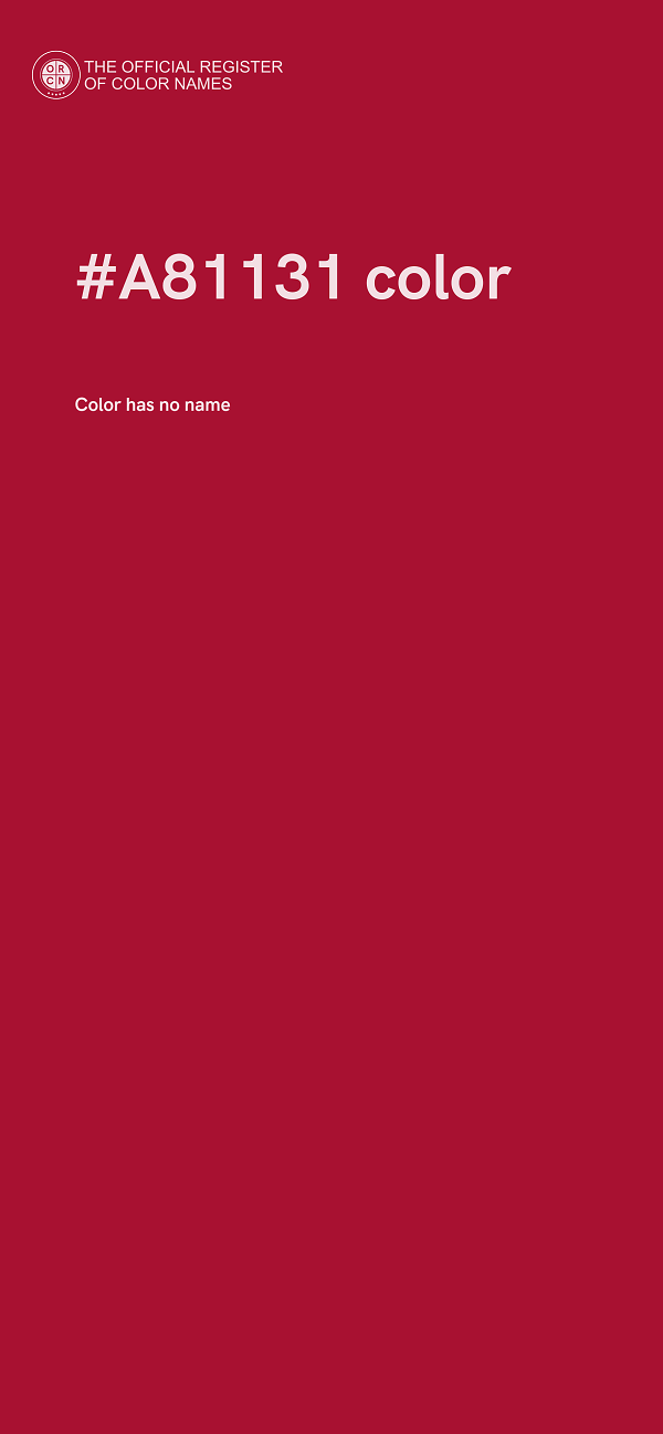 #A81131 color image