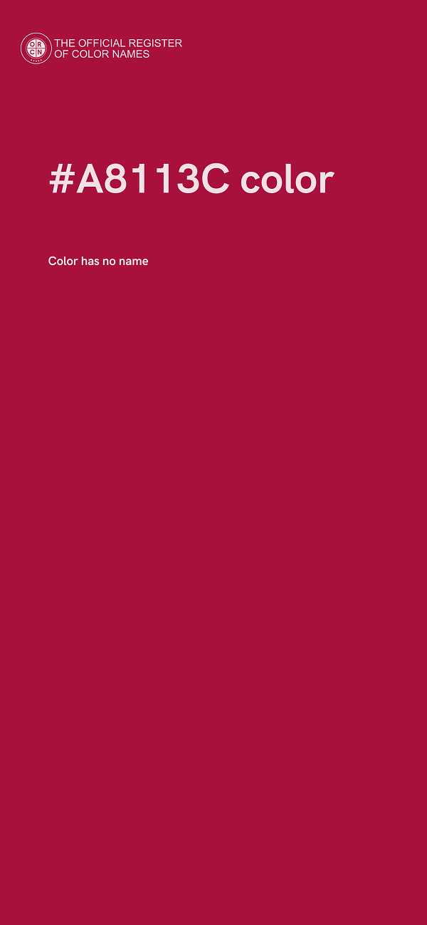 #A8113C color image