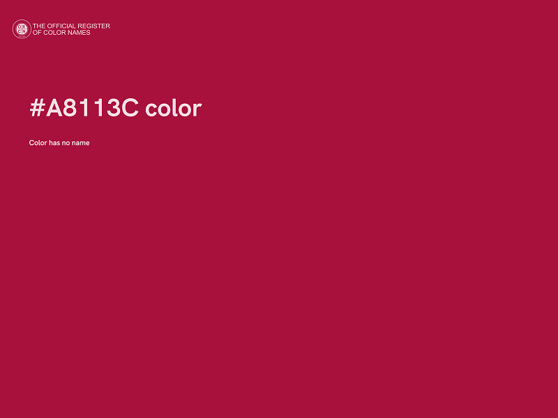 #A8113C color image