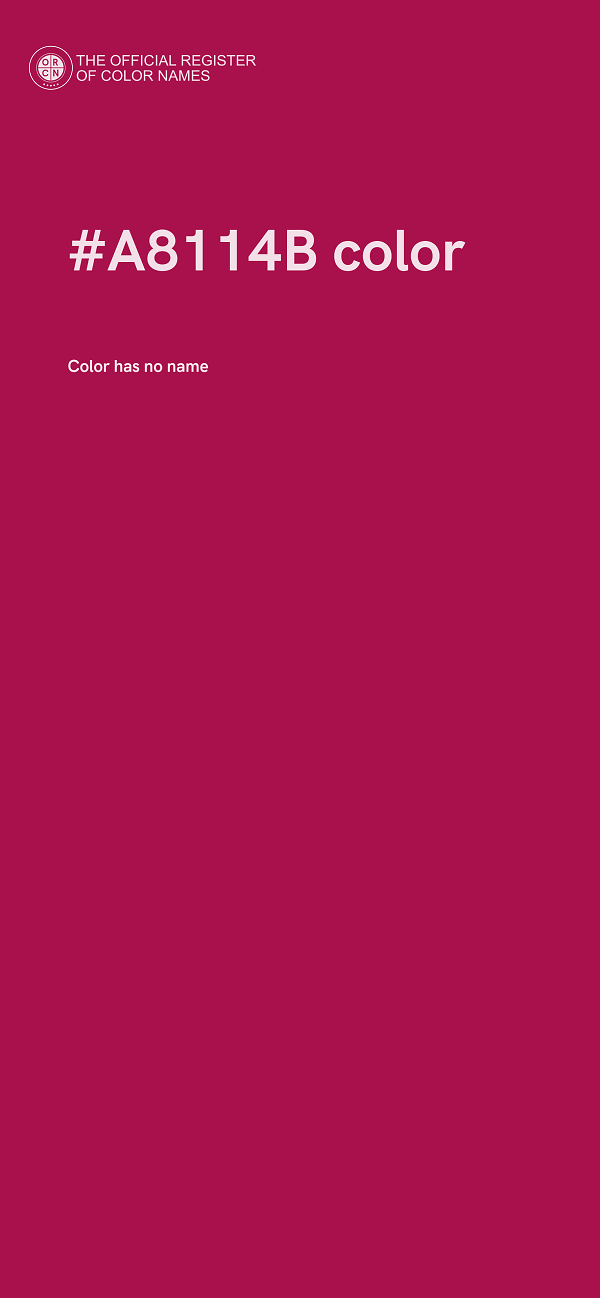 #A8114B color image