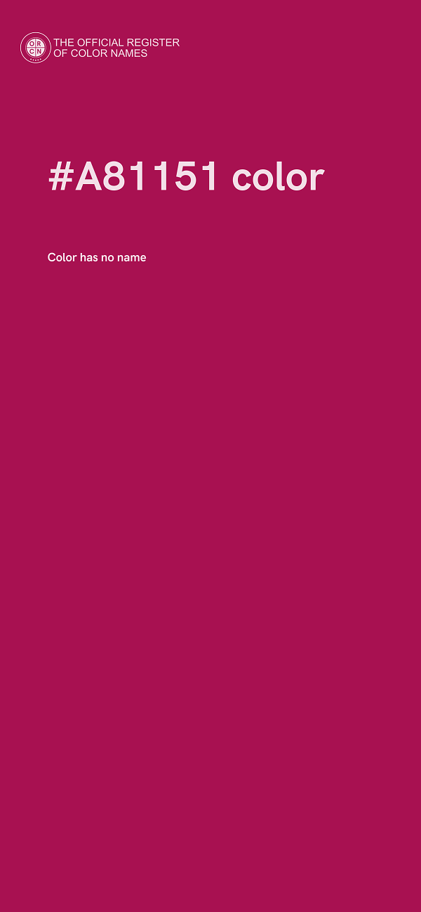 #A81151 color image
