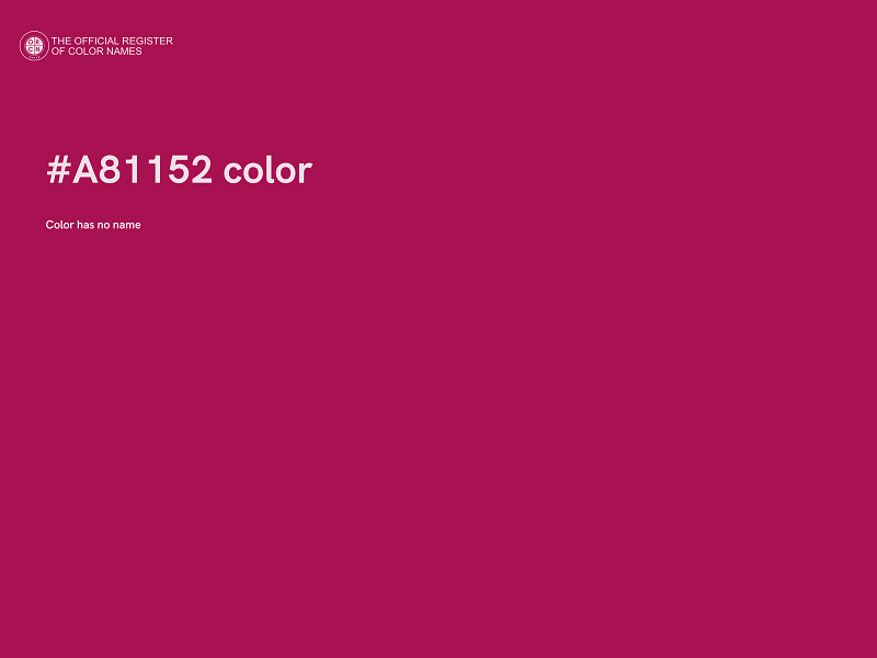 #A81152 color image
