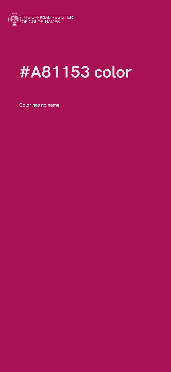 #A81153 color image