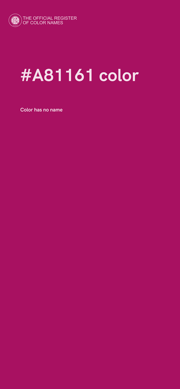 #A81161 color image