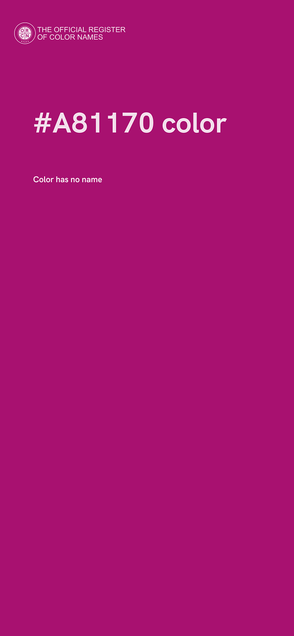 #A81170 color image