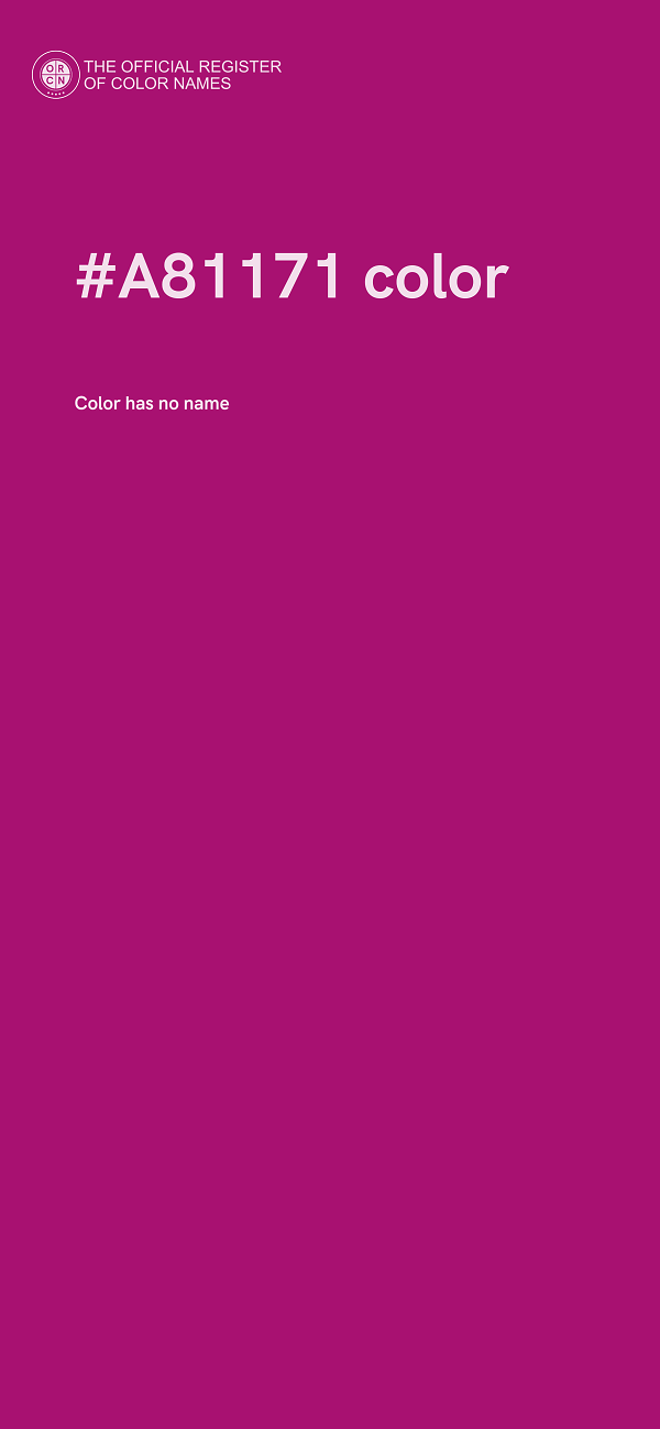 #A81171 color image
